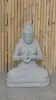 Product image 2 of the product “Seated Dewi Sri, position chakra turning the wheel, 76 cm high riverstone grey, modell with sativa ”